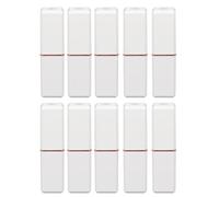 10pcs Portable Empty Lipstick Tube, DIY Refillable Lip Balm Container with Secure Lid, Compact Lip Gloss Bottle for Homemade Lipstick, Lotion Stick or Crayon