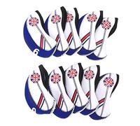 10PCS Portable Golf Club Headcover, Cloth Putter Head Cover in, Lightweight and Practical Bulk Set - Protects Clubs from Damage, Easy to Clean and Carry, Ideal for Golf (Blue)