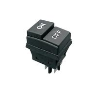 10pcs Portable Washing Machine Push Button Switch Four-legged 2 Position ON-OFF Red Green Black Car Washer 16A Silver Contact(10pcs Black)