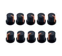 10Pcs Potentiometer Control Knob 6mm Shaft Hole Volumes Rotary Replacement Guitar Pedal Knobs Volumes Electric Knobs