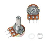 10PCS Potentiometer WH148 Resistance 20mm 3Pin 1K 2K 5K 10K 20K 50K 100K 500K 1M Ohm Linear Taper Rotary Potentiometers Resistor(500K Ohm)