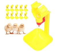 10Pcs Poultry Drinking Watering Cups,Chicken Nipple Drinker Cup Integrated Automatic Drinking Bowl Poultry Accessory Water Pipe