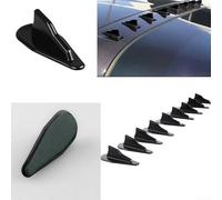 10Pcs PP For EVO-Style For Shark Fin Roof Spoiler Wing Kit Generator for Vintage Car Truck Interior Trim, Weatherproof Aerodynamic Upgrade Improves