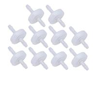 10PCS PP Plastic Check Valve | O3 Tolerant Single Way Water Stop Valve | Direct Hose Connection for Aquarium Systems/Healthcare Devices/Industrial Use (3mm Translucent)