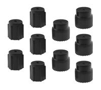 10Pcs Practical Air Conditioner Valve Caps Lightweight Air Conditioning Port Service Caps Small Plastic Valve Core Cap for Air Conditioning Service