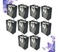 10pcs Practical Paper Handbag Chic Treat Bag for Birthday Snacks