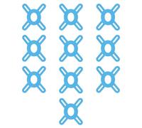 10Pcs Pre-Cut Kinesiology Tape Breathable Athletic Knee Stability Tape Waterproof Elastic Support Bandage for Sports & Long-Lasting Standing