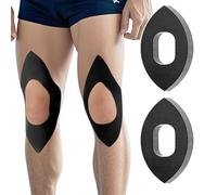 10pcs Precut Kinesiology Tape for Knee Pain Relief, Waterproof & Elastic Athletic for Stability, Breathable & Comfortable Latex-Free & Durable Tape for Knee Pain Relief & Support (Black)