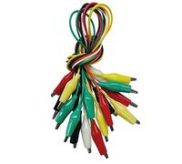 10PCS Premium Alligator Clips Electrical, 5 Colors Test Leads with Testing Probes, Crocodile Jumper Wires Cable with Alligator Clips for Electrical Testing, Circuit Connection, Electronic Experiments