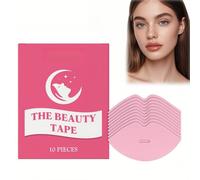 10Pcs Premium Beauty Sleep Tape for Women,Overnight Lip Mask & Face Tape for Wrinkles,Hypoallergenic Mouth Tape for Sleeping Adults,Breathable Sleep Patches Soothes Jaw Lines,Easy Removal,Gentle