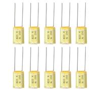 10Pcs Premium Capacitors 250V 823K with Two Metal Pins Easy Installation for Guitar Sound Output Enhancement Electronic Capacitors for Guitar Sound
