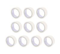10PCS Premium White Masking Tapes High Adhesion Easy Tear Painters Tape for Wall Tile Glass Wood Plastic Metal Surfaces Durable Paper Tape for Indoor Outdoor Projects