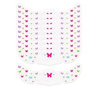 10pcs Pride Freckles Face Tattoos, Holographic Rainbow Butterfly Glitter Sparkle Temporary Stickers Waterproof Speckles Makeup Patches for Pride Parade Rave Festival Party Accessories