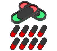 10pcs Privacy Slider Door Sign Organic Glass Occupied Indicator | Wear Resistant, High Visibility, Silent Operation, Realtime Status Display for Restroom Office Hotel Bathroom
