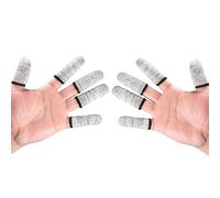 10Pcs Professional Cut Resistant Finger Protectors Flexible Comfort Fit Levels Five Defense Against & Sharpened Tool HPPE Polyethylene Work Gear