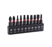 10Pcs Professional Driver Bit Alloy Steel Metric Size Nonslip Design Heavy Duty Construction for Workshops High Torque Metric Torxes Bit