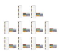10Pcs Professional Electrical Equipment Marking Label Color Coding Adhesive PVC Switchboard Label for Electrical Cabinet PVC Protective Device Identifiers