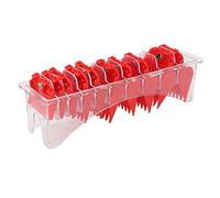 10pcs Professional Hair Clipper Guide Comb Red Hair Trimmer Cutting Guides Attachment with Storage Box