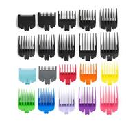 10Pcs Professional Hair Clipper Limit Guide Comb Trimmer Guards Attachment 1.5-25mm Universal Haircut Tool Combs(10pcs Black)