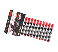 10Pcs Professional Industrial Permanent Markers Waterproof Art Markers Pen 1.8mm Line Wide for Construction Site Work Broad Tip