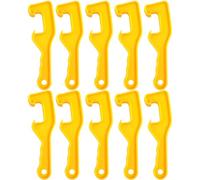 10pcs Professional Paint Can Opener Plastic Bucket Lid Wrench | Easy Operation, Opens Paint and Barrels, Lightweight Plastic Build, Yellow Finish, Handy Tool