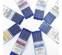 10pcs Professional Tungsten Electrodes Welding Electrode 1.0 .6 2 4 3 0mm WT20 WC20 WL20 WL15 WZ8 WP WY20 WR20 Tig Rods Welding Rods Wires Sticks(1.0mm,WR20 E3 Purple)