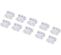 10PCS Protable Replacement Reusable Plastic Vertical Roman Roller Blind Ball Chain Cord Connector Clips for Home Office Use Curtain and Blind Accessories
