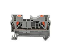 10Pcs PT2.5 Din Rails Terminals Block Electrical Connector DIN Rails Terminals Block Feed Through Strips Plug Push-in Strips Plug