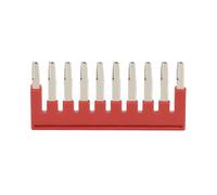 10Pcs PT2.5-QU Push-In Spring 4-Conductor Strip PT 2.5 QUATTRO Wire Electrical Connector Din Rail Terminal Block PT 2.5-QU(Bridge FBS10-5)