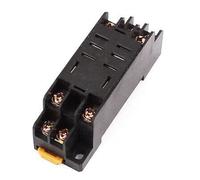 10pcs PTF08A 8Pin 35mm DIN Rail Panel Mounted HH53P Power Relay Socket Base