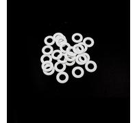 10pcs PTFE Gasket Set - 2mm Flat Ring Gaskets for M6 to M45 Corrugated Hose and Faucet O-Ring Washers(M16x24x2mm)