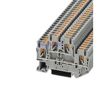 10pcs PTTB 2.5 0.14-4mm2 Double-layer Quick Connection Connector Din Rail Combination Fast Wiring Cable Terminal Blocks