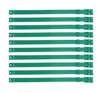 10PCS PU Goat Collar, Adjustable Livestock Collar for Farm Animal Cow Horse Sheep, 23 Inch Soft Durable Identification Neck Collar with Color Coding for Herd Management (Green)
