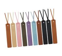 10pcs PU Portable Bookmarks for Men Bulk Soft Page Markers with Colorful Stylish Design Wear-Resistant Reading Accessories for Book Lovers The Go