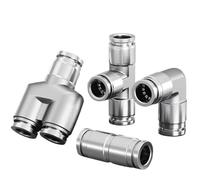 10Pcs PU PV PE PY 4 6 8 10 12mm Push in Connector(PU-6,50 Pcs)