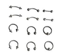 10Pcs Punk Nail Charms, Retro Metal Black Silver Nail Charm, Fashion Salon Manicure Accessories