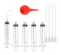 10Pcs Puppy Kitten Feeding Tube Kit for Small Animals, 10x Clear Feeding Syringe+10x Feeding Tube + 1x Bulb for Puppy Kitten Nestling Feeding, Scientific Labs and Measuring (10ml Syringe + 2mm Tube)