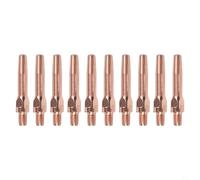 10PCS Purple Copper Conductive Tips for MIG Torch Compatible with 45x8.8mm Welding Nozzle, M6 Threaded Connection, 0.8-1.4mm Diameter for Stable Performance(0.8mm)