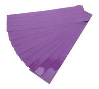 10pcs Purple Dry Erase Sentence Strips, Four-row Three-space