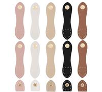 10Pcs Purse Closure, Purse Clasps and Closures, Purse Closures for Bag Making, Addlotlot Leather Snap Buckles for DIY Crafts, Purse Making Supplies for Wallets, Bags, Jackets, and More (5 Colors)