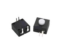 10Pcs Push Button 4Pins Bent Feet Flashlight Switch 1212-214A 12 * 12mm ON-ON-OFF