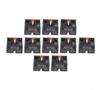 10PCS Push Button Joystick Switch 10A 600V ZB2BE102C with Dustproof and Waterproof Housing for Durability