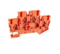 10Pcs Push-in Double Level Din Rail Terminal Block 2 Layer Electrical Wire Connector