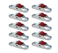 10PCS Push Pull Sliding Window Roller, Silent Single Rollers Wheel Metal Sliding Axles Window Pulley for Cabinets Doors Closet Wardrobes