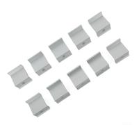 10pcs PV End Clamps Made from Aluminum Alloy for Solar Panel Array Installation on Various Roof Types (45mm)