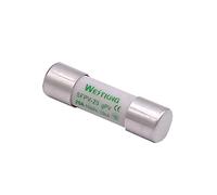 10Pcs PV Solar Fuse 1000V DC 10 * 38mm 1A 3A 5A 10A 15A 20A 25A 30A for Photovoltaic Power System Protection Pure Silver Melt(15A)