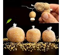 10pcs PVA Mesh Carp Fishing Feeder Bait Thrower Water Dissolving Nets, 196.85inch 18Mm 25Mm 37Mm 44Mm Refill Hair Carp Rig Tackle