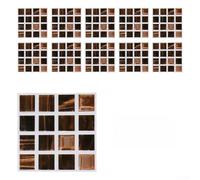 10pcs PVC Mosaic Wall Decals For Bathroom Kitchen Decorative Backsplash Enhancement MSC068 MSC070 MSC071 MSC074 MSC075 MSC076 Pattern Selection(MSC076)