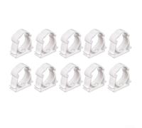 10PCS PVC Push-Fit Pipe Support Clips 25mm Compatible with Water Pipes for Long-Term Stability in Residential and Light Industrial Use