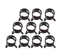 10pcs Q673B Vacuum Spring Fuel Oil Water Black Hose Clip Pipe Tube for Band Clamp Metal Fastener M6-M20(M18)